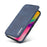 LC.IMEEKE For iPhone 16 Case Card Holder Stand Leather Phone Cover - Blue - 5