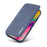 LC.IMEEKE For iPhone 16 Pro Max Case Card Holder Stand Leather Phone Cover - Blue - 4