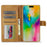 LC.IMEEKE For iPhone 16 Pro Max Case Calf Texture PU Leather Stand Wallet Phone Cover - Yellow - 2