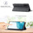 LC.IMEEKE For Samsung Galaxy S24 FE Case Wallet Microfiber Leather Phone Cover - Black - 6