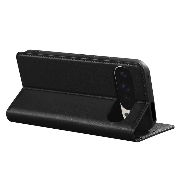 LC.IMEEKE L1 Series for Google Pixel 9 Pro XL Case PU Leather Wallet Stand Protective Phone Cover - Black - 3