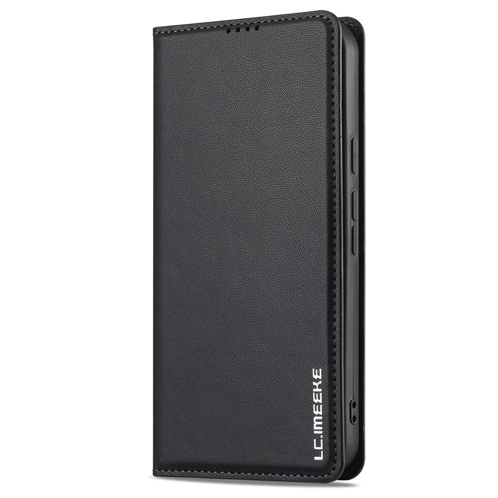 LC.IMEEKE L1 Series for Google Pixel 9 Pro XL Case PU Leather Wallet Stand Protective Phone Cover - Black - 6