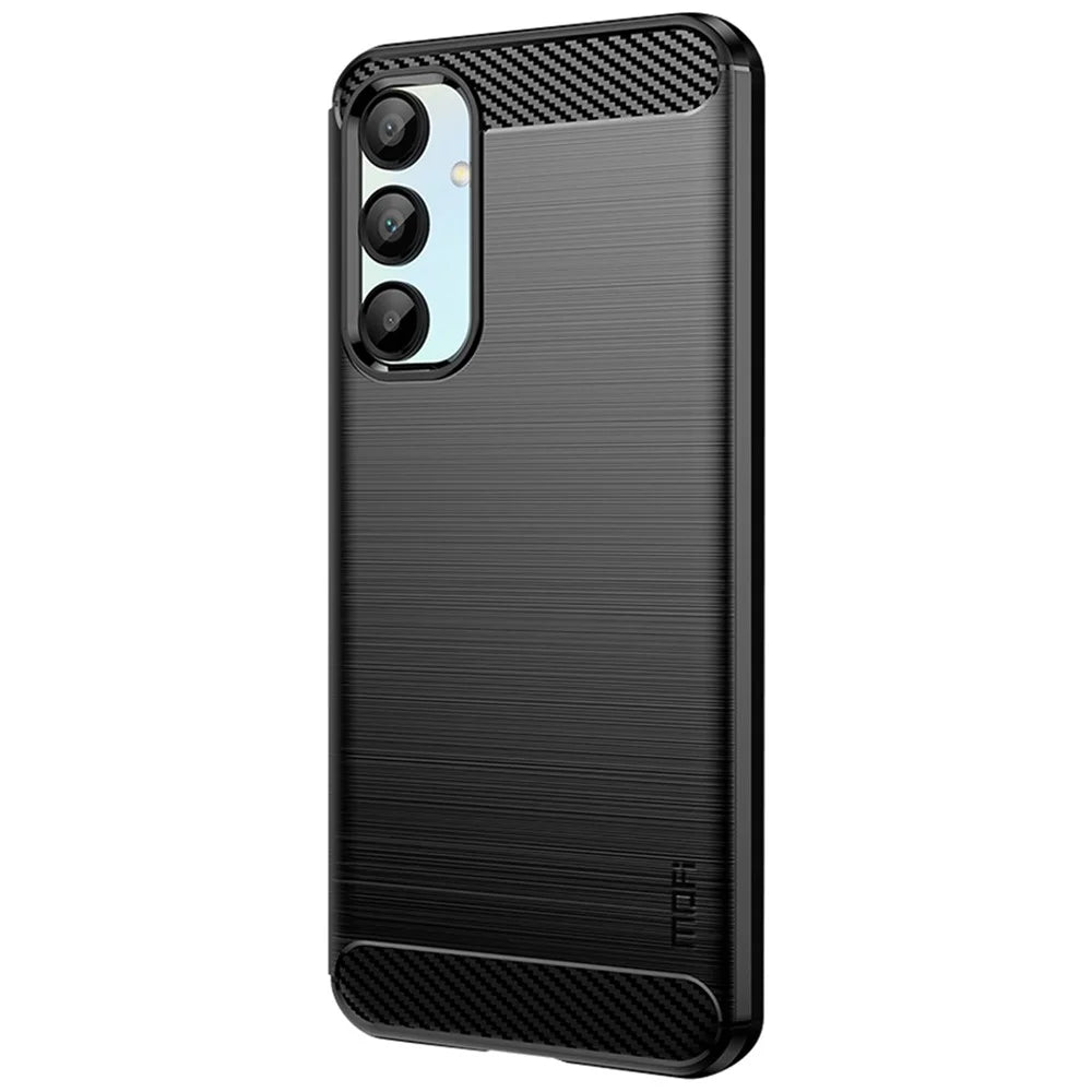 MOFI JK TPU Series-1 For Samsung Galaxy A16 5G / A16 4G Case Carbon Fiber Texture TPU Soft Phone Cover - Black - 2