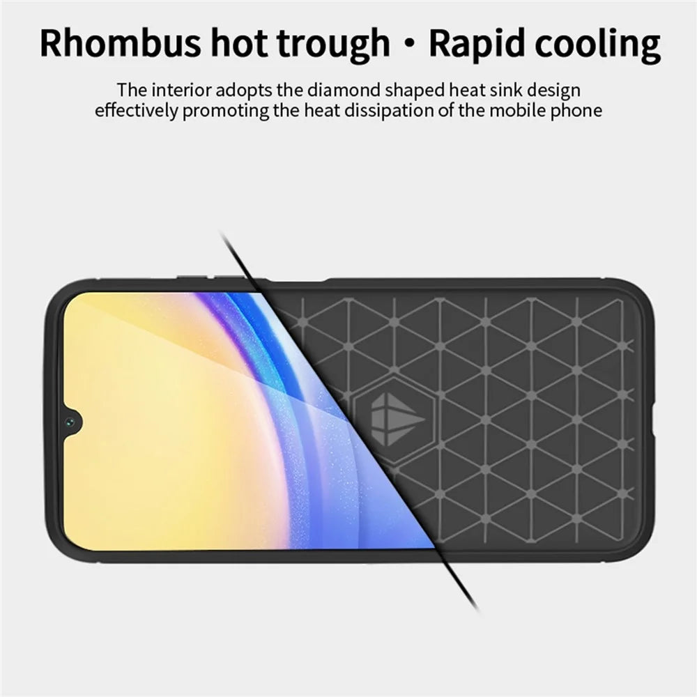 MOFI JK TPU Series-1 For Samsung Galaxy A16 5G / A16 4G Case Carbon Fiber Texture TPU Soft Phone Cover - Black - 7