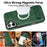 For iPhone 16 Case Compatible with MagSafe with Folded Kickstand PC Silicone Leather Phone Back Cover  - Blackish Green - 3