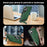 For iPhone 16 Case Compatible with MagSafe with Folded Kickstand PC Silicone Leather Phone Back Cover  - Blackish Green - 6