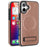 For iPhone 16 Plus Case Compatible with MagSafe with Folded Kickstand PC Silicone Leather Phone Back Cover  - Rose Gold - 2