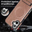 For iPhone 16 Plus Case Compatible with MagSafe with Folded Kickstand PC Silicone Leather Phone Back Cover  - Rose Gold - 4