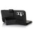 XL-001 For Samsung Galaxy S23 FE Case Zipper Pocket Wristband Stand Leather Phone Cover - Black - 4