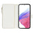 XL-001 For Samsung Galaxy A55 5G Case Zipper Pocket Wristband Stand Leather Phone Cover - White - 2