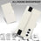 XL-001 For Samsung Galaxy A55 5G Case Zipper Pocket Wristband Stand Leather Phone Cover - White - 7