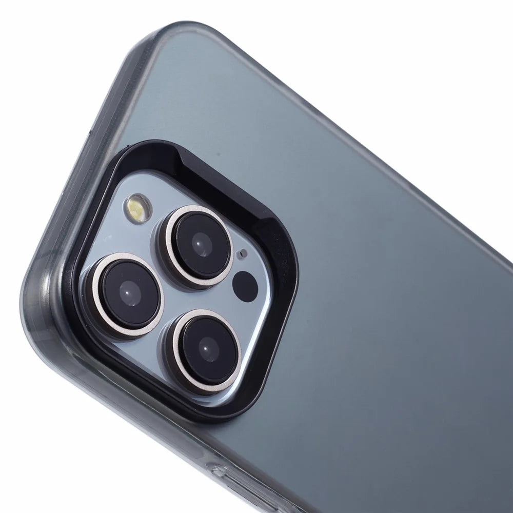 DME Series For iPhone 14 Pro Max Case Matte TPU Shockproof Phone Cover - Translucent Black - 5