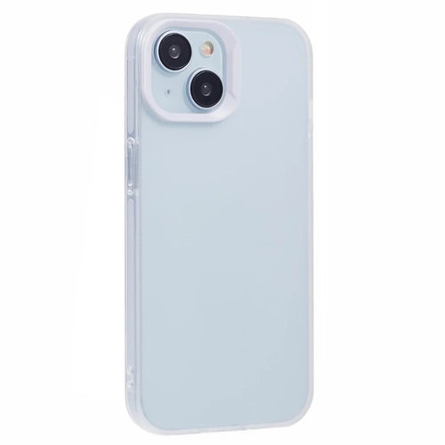 DME Series For iPhone 14 Plus Case Matte TPU Shockproof Phone Cover - Translucent White - 1