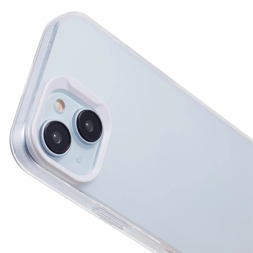 DME Series For iPhone 14 Case Matte TPU Shockproof Phone Cover - Translucent White - 5