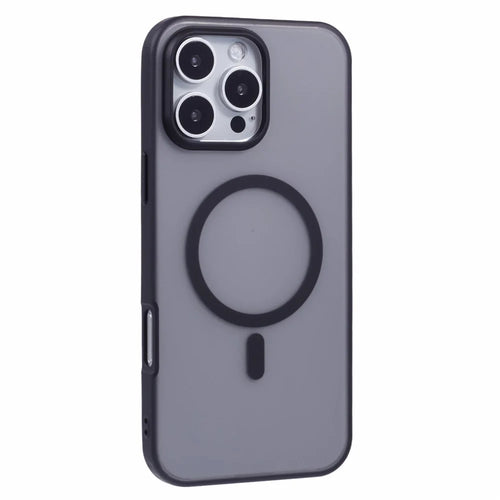 X-LEVEL For iPhone 16 Pro Max Magnetic Case PC+TPU Matte Anti-Drop Cell Phone Cover - Black - 1