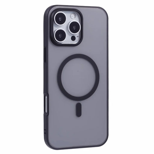 X-LEVEL For iPhone 16 Pro Max Magnetic Case PC+TPU Matte Anti-Drop Cell Phone Cover - Black - 1
