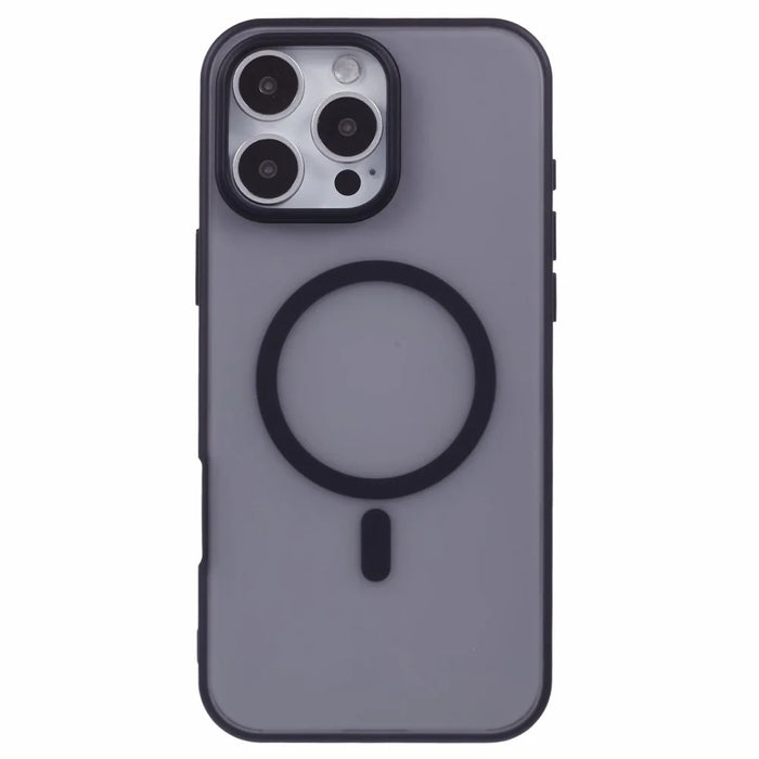 X-LEVEL For iPhone 16 Pro Max Magnetic Case PC+TPU Matte Anti-Drop Cell Phone Cover - Black - 3