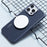X-LEVEL For iPhone 16 Pro Max Magnetic Case Rhombus Splicing Texture Hard PC Phone Cover - Blue - 3