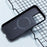 X-LEVEL For iPhone 16 Pro Magnetic Case Hard PC Phone Cover Carbon Nano-Fiber Texture - Black - 4