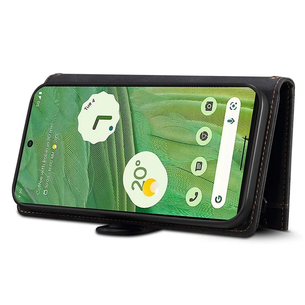 ESEBLE Star Series For Google Pixel 9 / Pixel 9 Pro Case Zipper Wallet Leather Stand Phone Cover - Black - 2