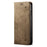 For Samsung Galaxy A06 4G Case Jeans Cloth Texture Anti-Scratch Leather Stand Phone Cover - Khaki - 5