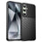 For Samsung Galaxy S24 FE Case Twill Texture TPU Shockproof Protective Phone Cover - Black - 1