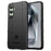 For Samsung Galaxy S24 FE Case Grid Design Soft TPU Scratch-Proof Phone Cover - Black - 1