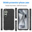 For Samsung Galaxy S24 FE Case Grid Design Soft TPU Scratch-Proof Phone Cover - Black - 3