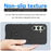 For Samsung Galaxy S24 FE Case Grid Design Soft TPU Scratch-Proof Phone Cover - Black - 5