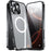 For iPhone 16 Pro Max Case Compatible with MagSafe Metal Frame Matte Phone Cover - Black - 1