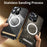 For iPhone 16 Pro Max Case Compatible with MagSafe Metal Frame Matte Phone Cover - Black - 3