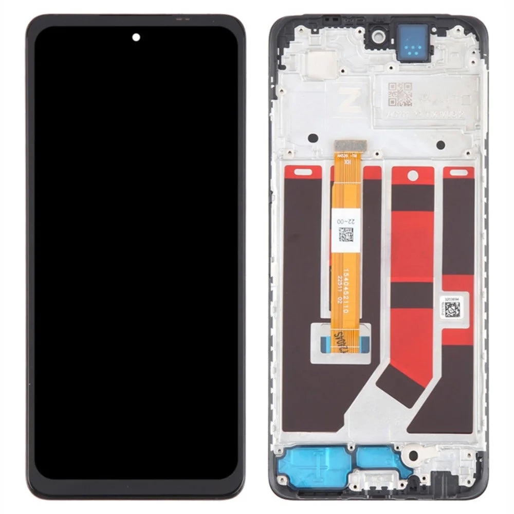 For Oppo A58 4G LCD Grade B Screen and Digitizer Assembly + Frame (Without Logo) - 1