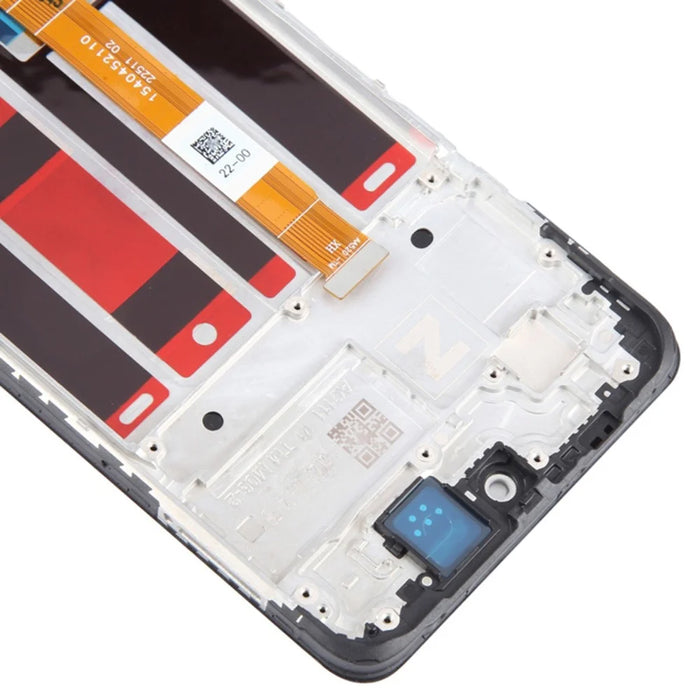 For Oppo A58 4G Grade S LCD Screen and Digitizer Assembly + Frame Part (Without Logo) - 4