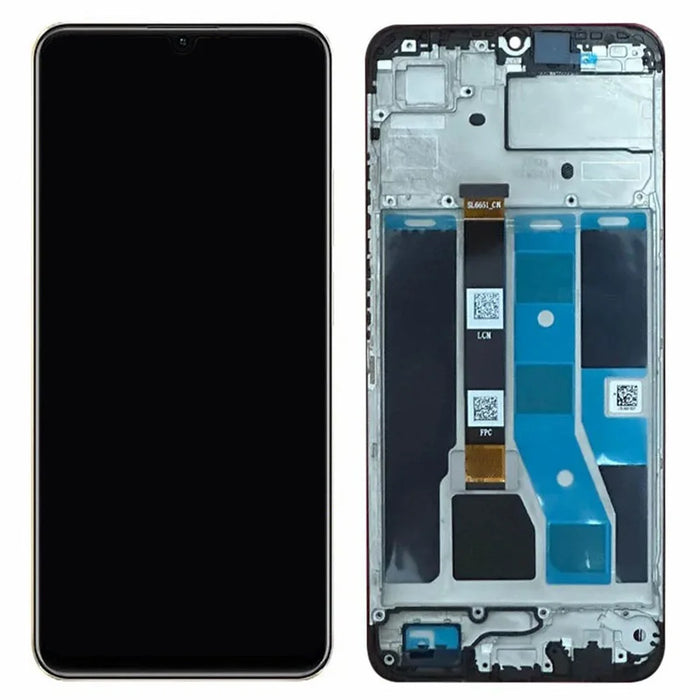 For Realme C53 (Global) OEM Grade S LCD Screen and Digitizer Assembly + Frame Part (Without Logo) - 1