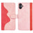 For Samsung Galaxy A06 4G Wallet Case Leather Phone Cover Splicing Color - Pink - 1