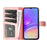 For Samsung Galaxy A06 4G Wallet Case Leather Phone Cover Splicing Color - Pink - 2