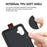 For Samsung Galaxy A06 4G Case with Card Slots Vertical Flip Leather Phone Cover - Brown - 6