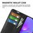 For Samsung Galaxy A06 4G Case Litchi Texture Shockproof Leather Wallet Phone Cover - Black - 6