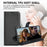 For Samsung Galaxy A06 4G Case Litchi Texture Shockproof Leather Wallet Phone Cover - Black - 7