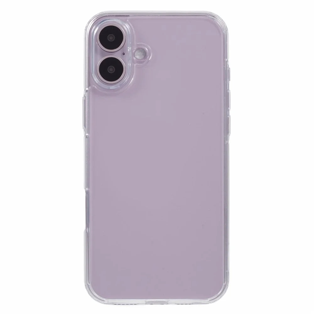 X-LEVEL For iPhone 16 Plus Case Acrylic+Silicone Anti-Scratch Clear Back Phone Cover - Transparent - 3