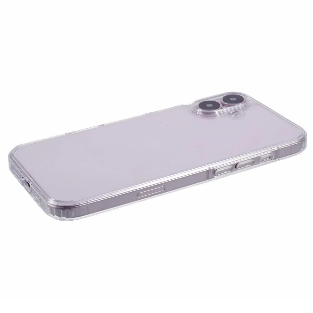 X-LEVEL For iPhone 16 Plus Case Acrylic+Silicone Anti-Scratch Clear Back Phone Cover - Transparent - 4
