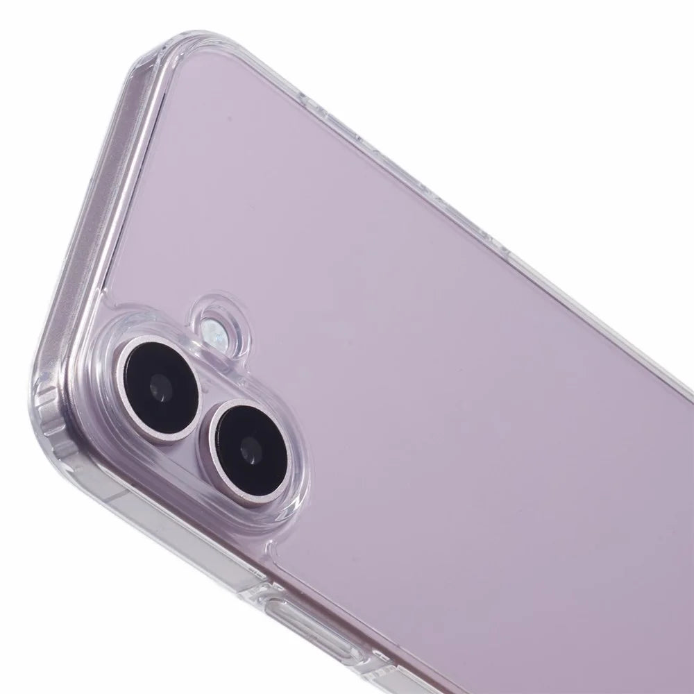X-LEVEL For iPhone 16 Plus Case Acrylic+Silicone Anti-Scratch Clear Back Phone Cover - Transparent - 5