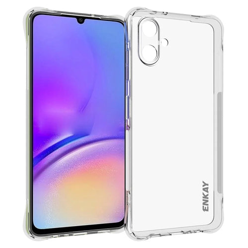 ENKAY HAT PRINCE For Samsung Galaxy A06 4G Clear Case TPU Phone Cover Corner Airbag Fall Protection - 1
