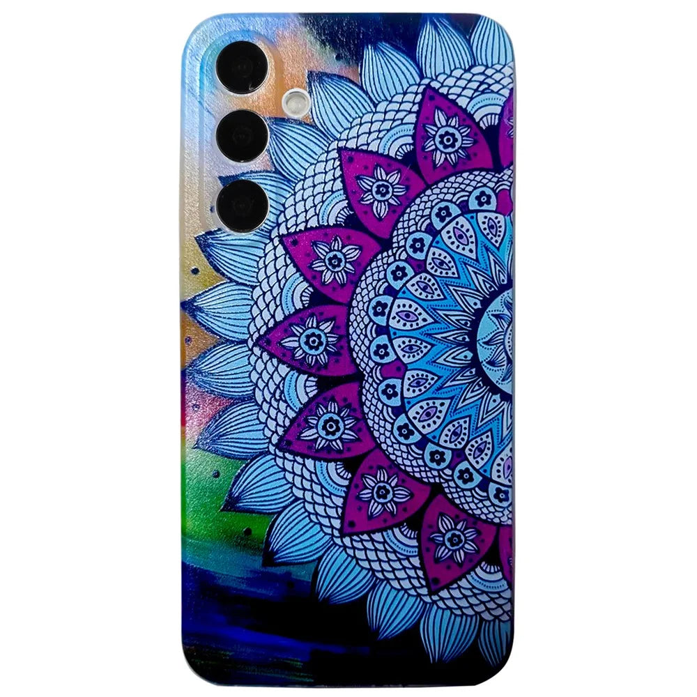 For Samsung Galaxy A16 5G / A16 4G Case Pattern Printing Cell Phone TPU Back Cover - Mandala Flower - 1