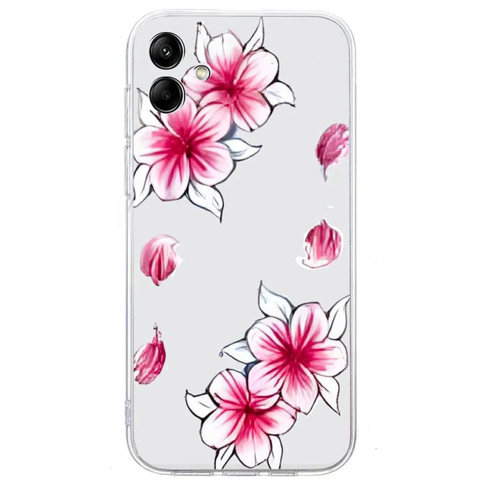 For Samsung Galaxy A06 4G Case Pattern Printing Soft TPU Back Phone Cover - Sakura - 1