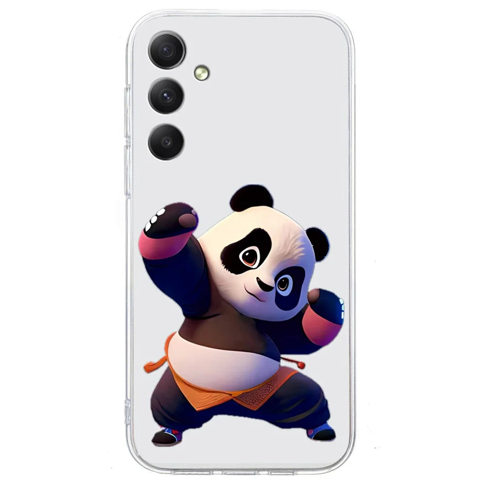 For Samsung Galaxy A16 5G / A16 4G Case Pattern Printing Soft TPU Back Phone Cover - Panda - 1