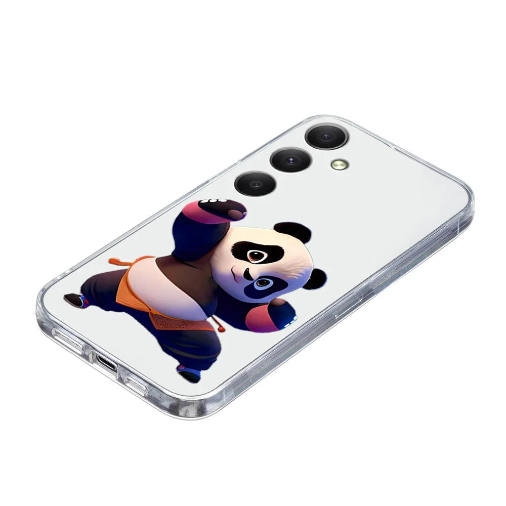 For Samsung Galaxy A16 5G / A16 4G Case Pattern Printing Soft TPU Back Phone Cover - Panda - 4