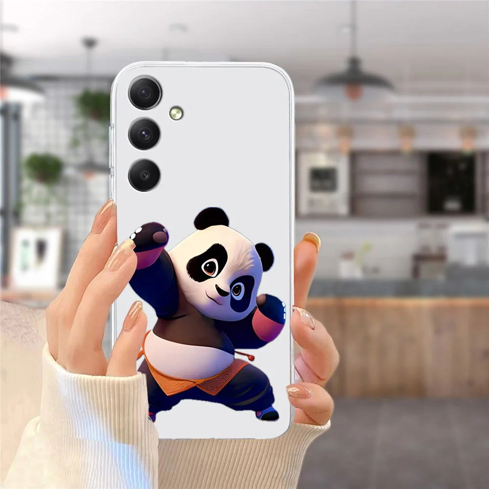 For Samsung Galaxy A16 5G / A16 4G Case Pattern Printing Soft TPU Back Phone Cover - Panda - 5