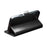 QIALINO For iPhone 16 Pro Case TPU+Genuine Cow Leather Wallet Phone Cover - Black - 3