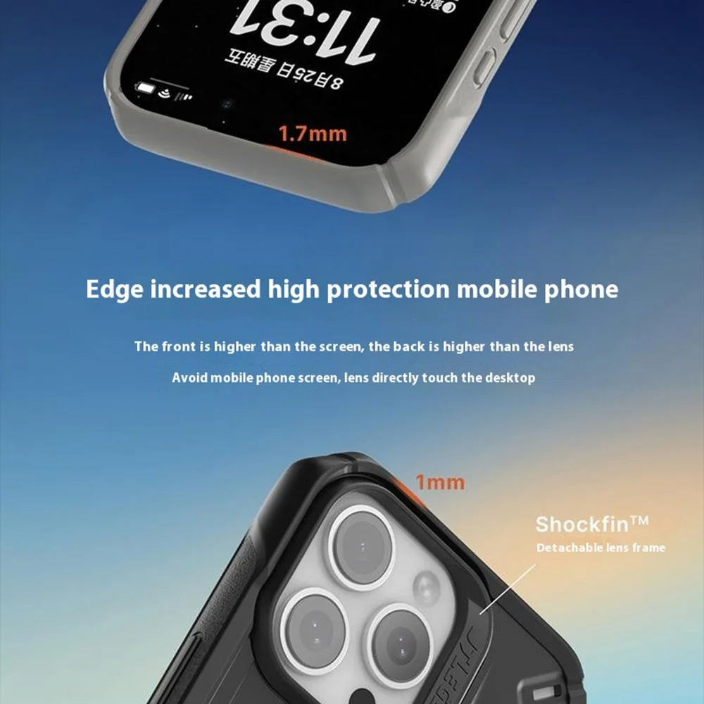 JTLEGEND REX Pro Kooling Mag Series For iPhone 16 Pro Magnetic Case PC+TPU Shockproof Phone Cover - Khaki - 7